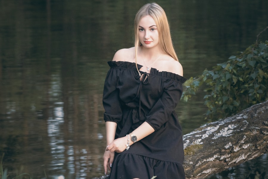 Photo Classic black dress